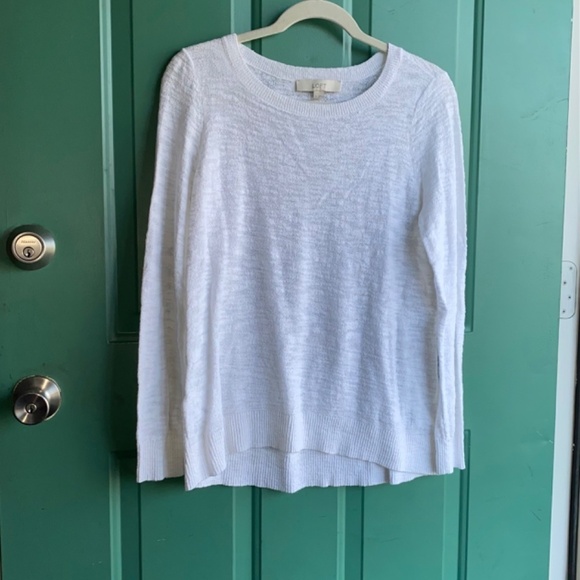 Loft size medium beautiful cream color top - Picture 2 of 5